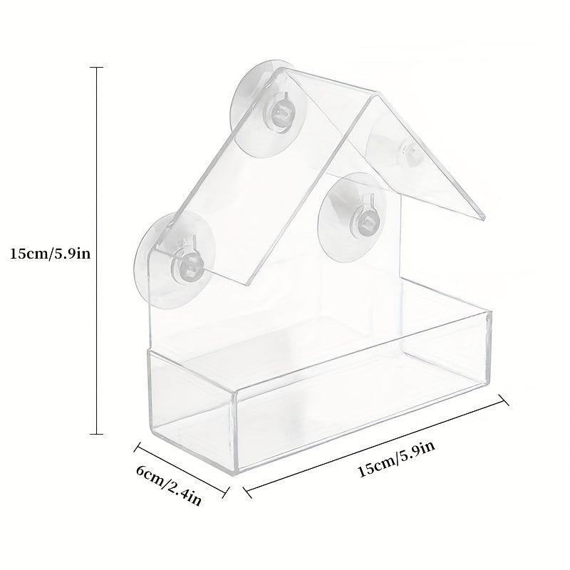 Acrylic Parrot Bird House Outdoor Feeder
