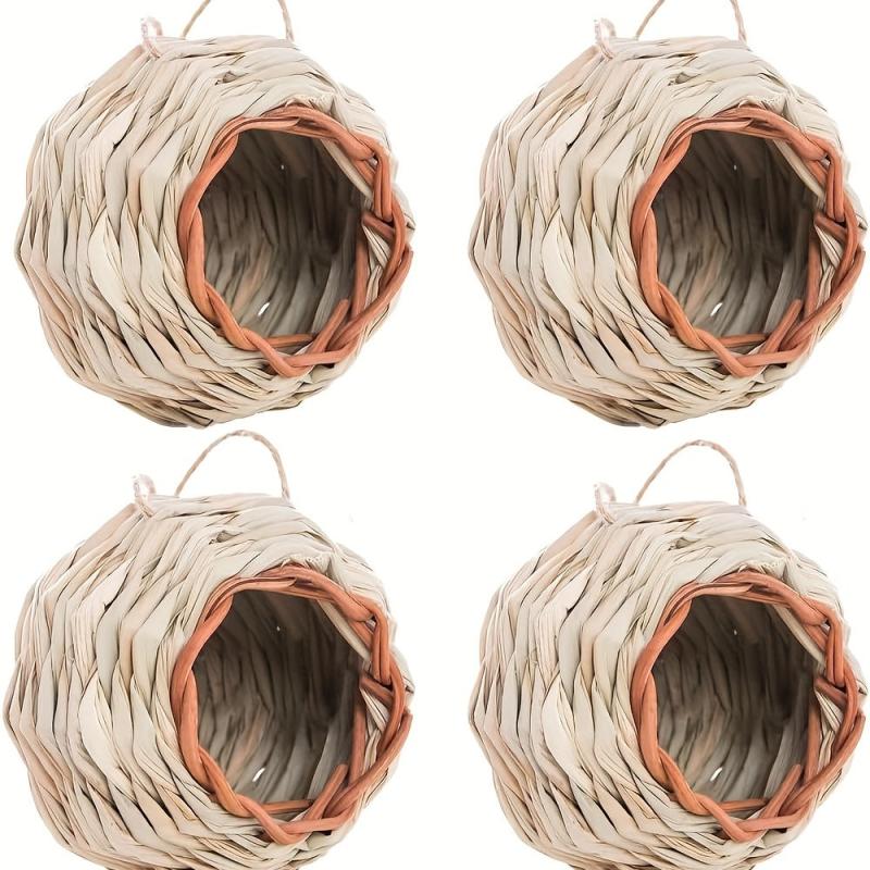 4 Packs Hanging Ball Shape Wren Bird Houses