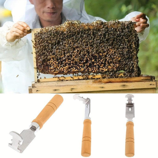 Portable Beehive Cleaner Wooden Handle Handheld Tool