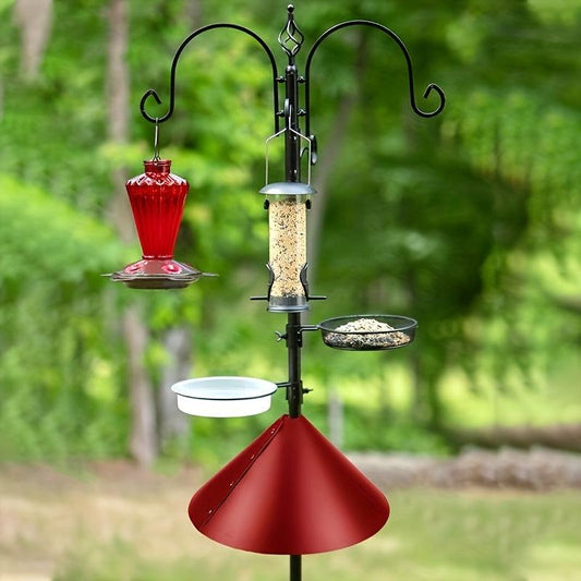 Wrap Around Rain Cover Squirrel Baffle Red
