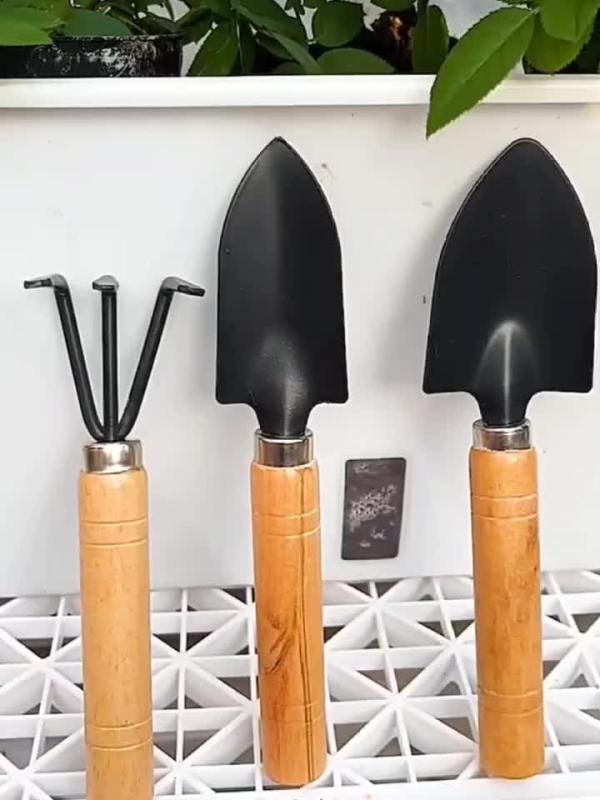 3pcs Plastic Garden Trowels Hand Shovels Ergonomic Handle