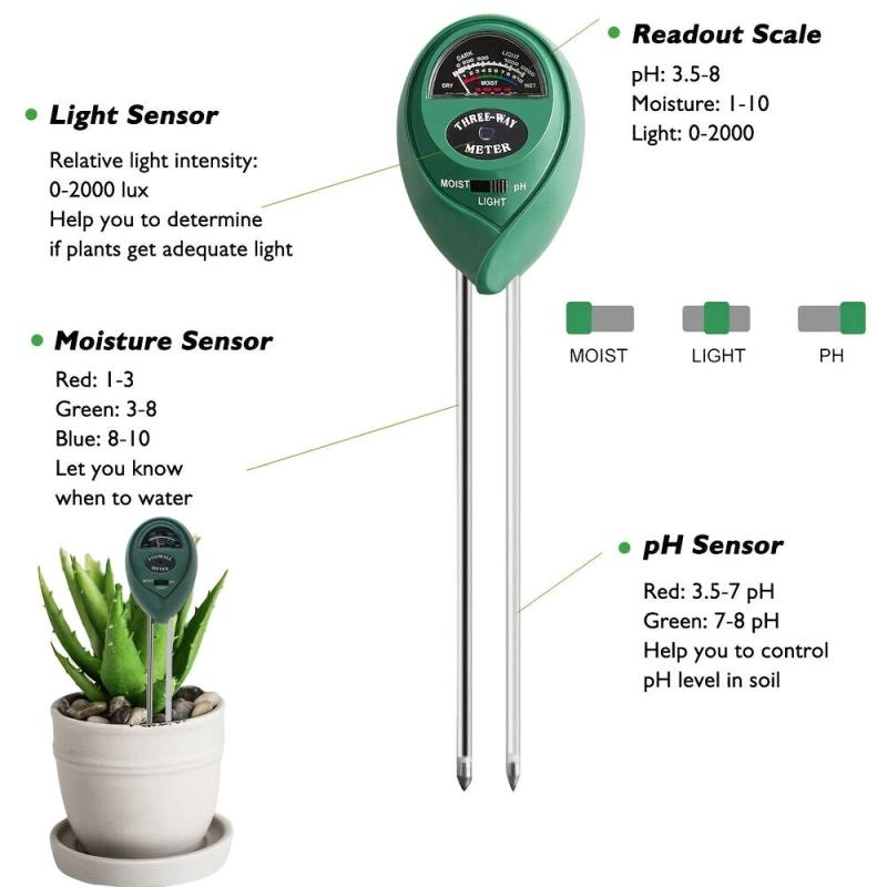 Discover Your Soil with 3-in-1 Tester Kit