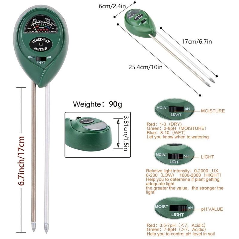 Discover Your Soil with 3-in-1 Tester Kit