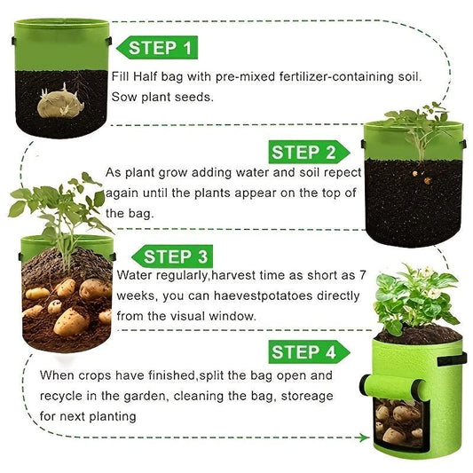 18x93x37.85 L Sweet Potato Planting Bags Garden Vegetable Grow