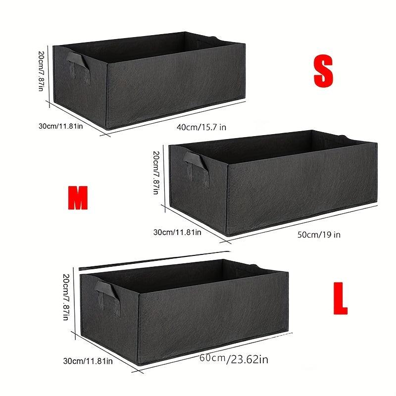 1pc Felt Grow Pots Rectangle Growing Pots Fabric Planting Bags