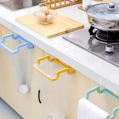 Kitchen Cabinet Door Garbage Bag Hanging Rack Storage Hook