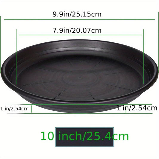Plastic Plant Saucer Pot Tray 6-48 Cm Flower Planter Saucers Drip Tray