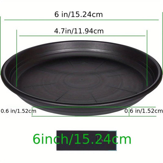 Plastic Plant Saucer Pot Tray 6-48 Cm Flower Planter Saucers Drip Tray