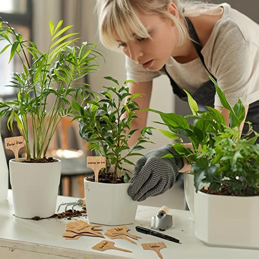 25pcs T Type Plant Labels Garden Plant Markers Waterproof for Outdoor Plants