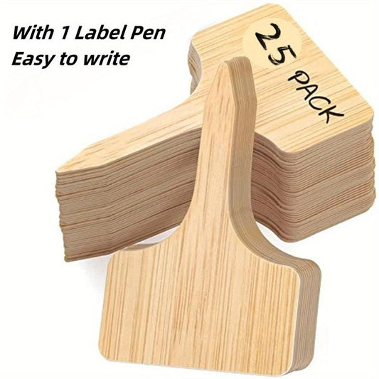 25pcs T Type Plant Labels Garden Plant Markers Waterproof for Outdoor Plants