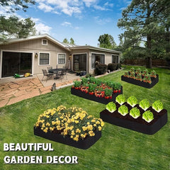 Fabric Raised Garden Bed with 8 Grow Bags - 128 Gallons