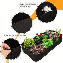 Fabric Raised Garden Bed with 8 Grow Bags - 128 Gallons