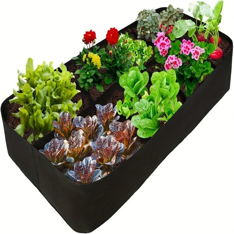 Fabric Raised Garden Bed with 8 Grow Bags - 128 Gallons