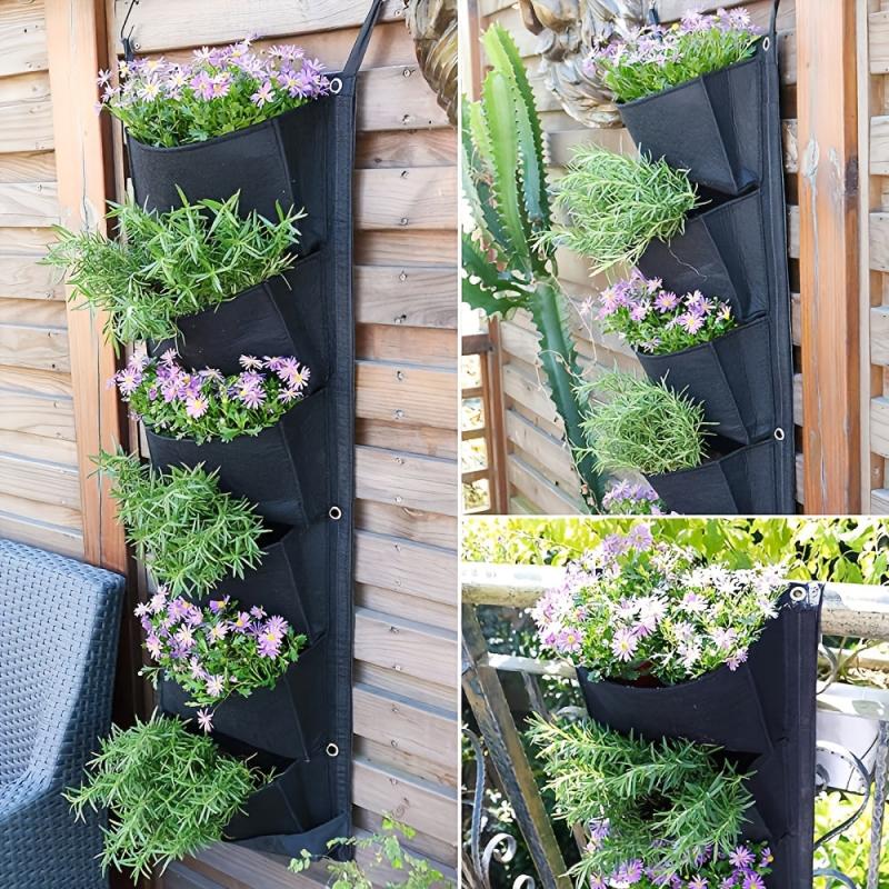 Hanging Vertical Garden Wall Planter with 6 Pockets