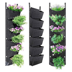 Hanging Vertical Garden Wall Planter with 6 Pockets