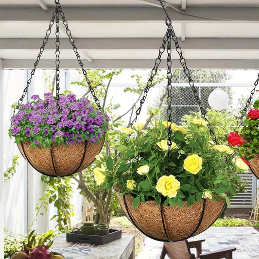 3 4pcs Hanging Baskets Chains 35 56 Cm 3 Leads Hanging Chains Flower Pot Hanger