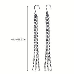 3 4pcs Hanging Baskets Chains 35 56 Cm 3 Leads Hanging Chains Flower Pot Hanger