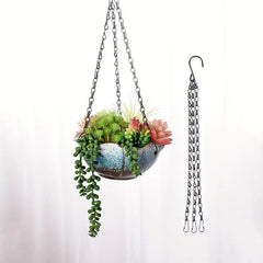 3 4pcs Hanging Baskets Chains 35 56 Cm 3 Leads Hanging Chains Flower Pot Hanger