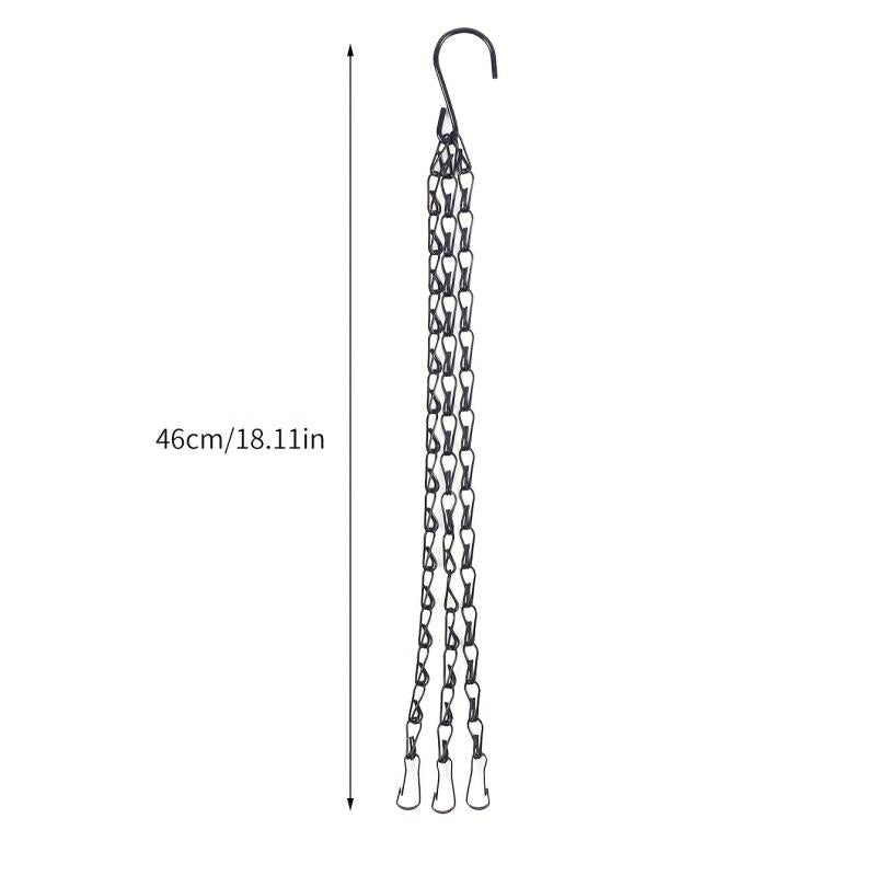 3 4pcs Hanging Baskets Chains 35 56 Cm 3 Leads Hanging Chains Flower Pot Hanger