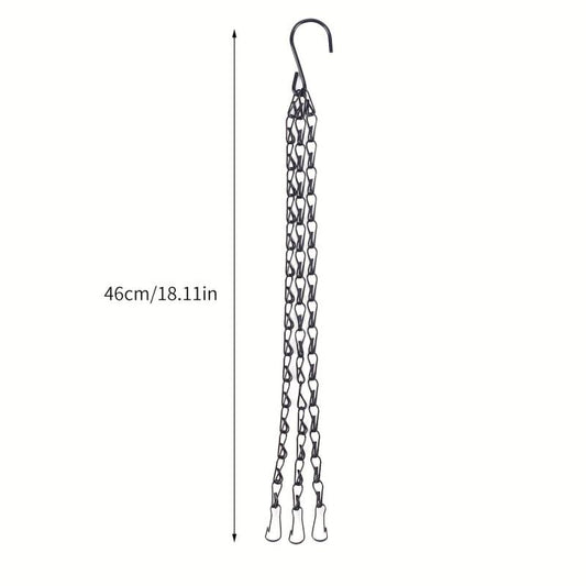 3 4pcs Hanging Baskets Chains 35 56 Cm 3 Leads Hanging Chains Flower Pot Hanger
