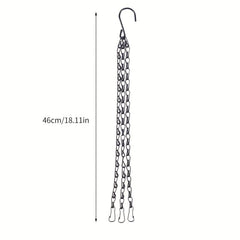 3 4pcs Hanging Baskets Chains 35 56 Cm 3 Leads Hanging Chains Flower Pot Hanger