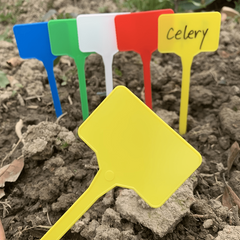 20pcs Gardening Labels T Shaped Waterproof Plastic Plant Tag Seed Marker
