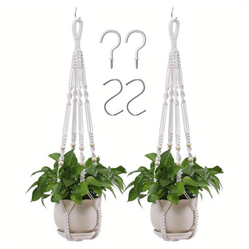 2 Packs Hanging Planters Indoor Outdoor Plant Hangers 88 9 Cm