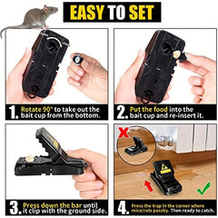Mouse Trap Rats Mice Snap Trap 100 Remove Mouse Catcher