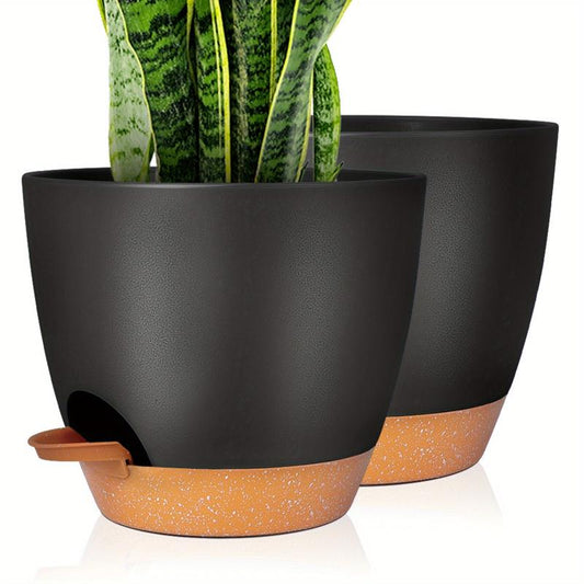 2pcs Plant Pots Set Of 2 Pack 20 32 Cm Planters For Indoor Plants