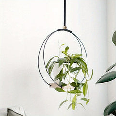 Iron Ring Flower Wreath Wall Hanging Flower Pot