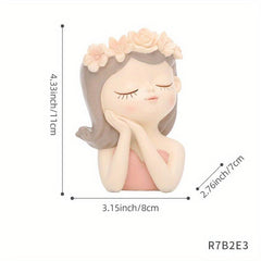 Flower Fairy Garden Statue Resin Ornament Decoration