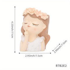 Flower Fairy Garden Statue Resin Ornament Decoration