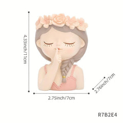Flower Fairy Garden Statue Resin Ornament Decoration