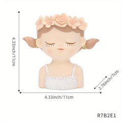 Flower Fairy Garden Statue Resin Ornament Decoration