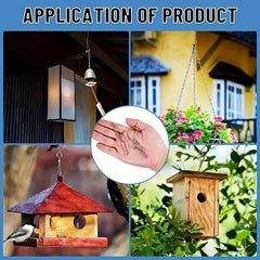 6pcs Rotating Wind Chime Hooks Stainless Steel for Hanging