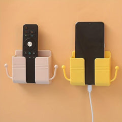 Wall Storage Box Phone Holder Remote Control Organizer Wall Mount