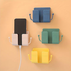 Wall Storage Box Phone Holder Remote Control Organizer Wall Mount