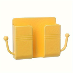 Wall Storage Box Phone Holder Remote Control Organizer Wall Mount