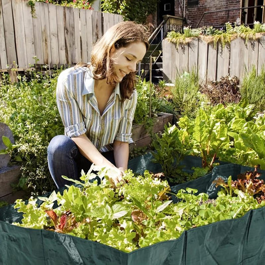 1pc Elevated Garden Flowerpot Fabric Bed 6 Mesh Raised Vegetable Growth Bags