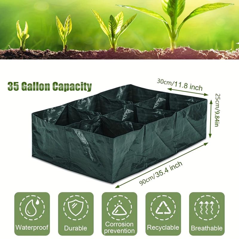 1pc Elevated Garden Flowerpot Fabric Bed 6 Mesh Raised Vegetable Growth Bags
