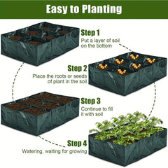 1pc Elevated Garden Flowerpot Fabric Bed 6 Mesh Raised Vegetable Growth Bags