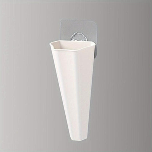 1pc Semi-circular Wall Mounted Flowerpot Without Drilling