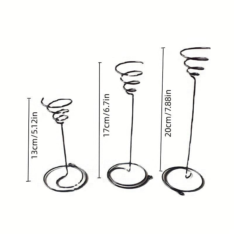 3pcs Tall Spiral Flower Stand Metal Air Plant Holders