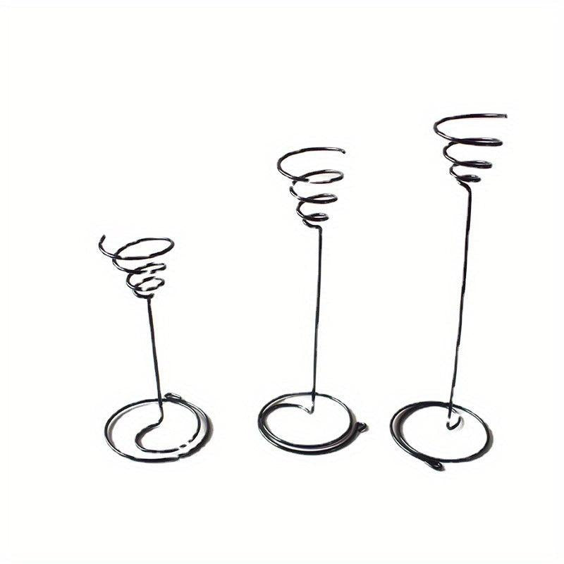 3pcs Tall Spiral Flower Stand Metal Air Plant Holders