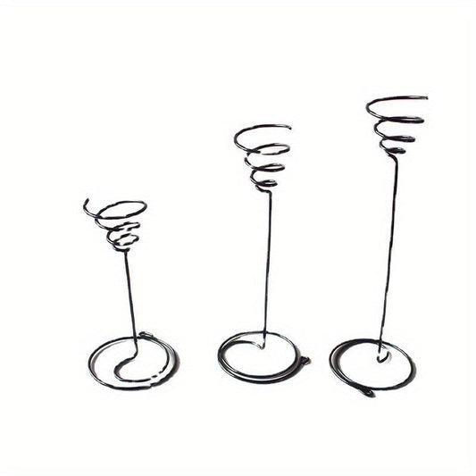 3pcs Tall Spiral Flower Stand Metal Air Plant Holders