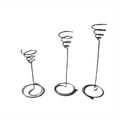 3pcs Tall Spiral Flower Stand Metal Air Plant Holders