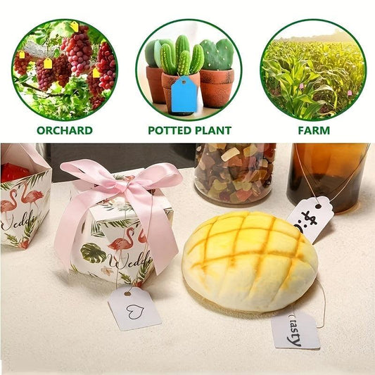 100pcs Gardening Hanging Tags With Wire Floral Label Hanging Tags