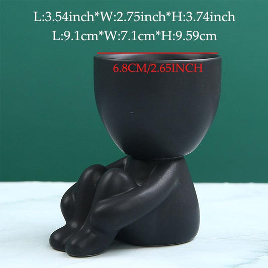 Creative Ceramic Succulent Flower Pot for Home Decor