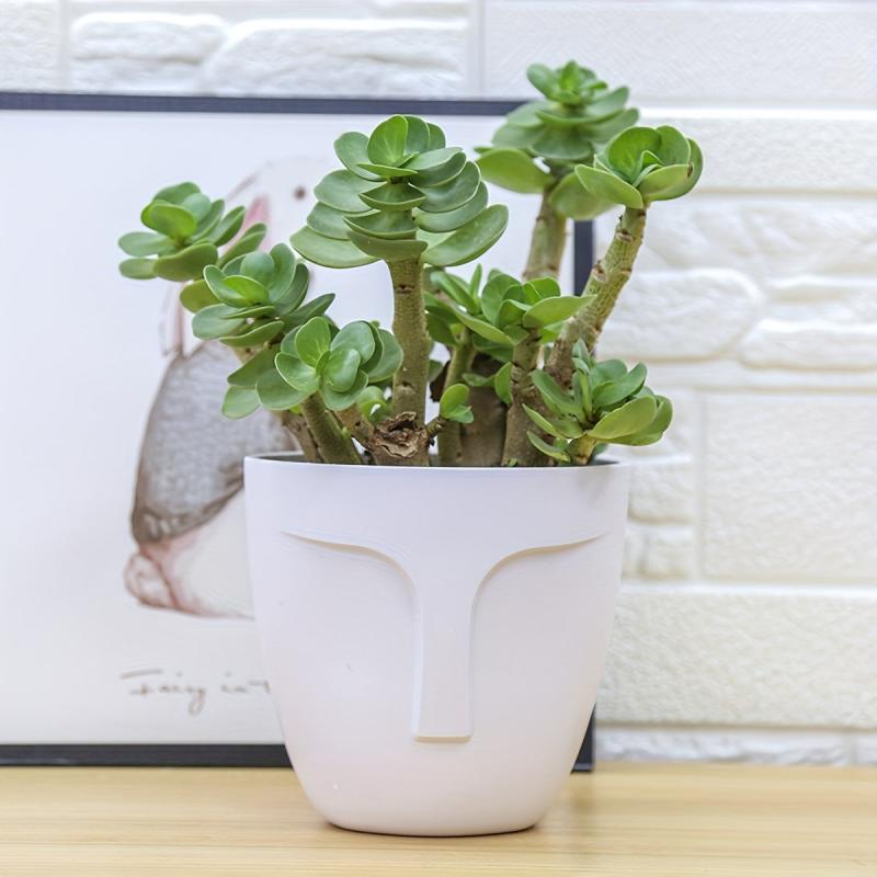 Plastic Flower Pot Melamine Plant Pot Home Garden Decor