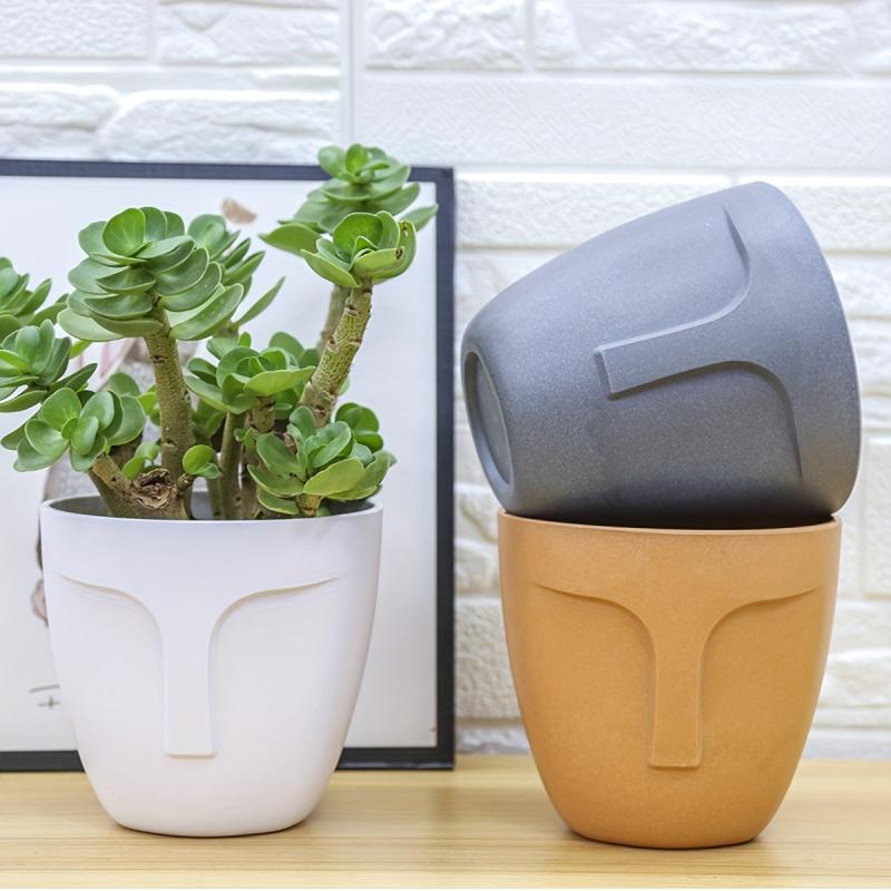 Plastic Flower Pot Melamine Plant Pot Home Garden Decor
